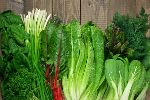 Vegetales de hoja verde.