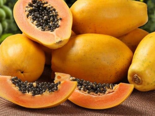 El colon y la papaya.