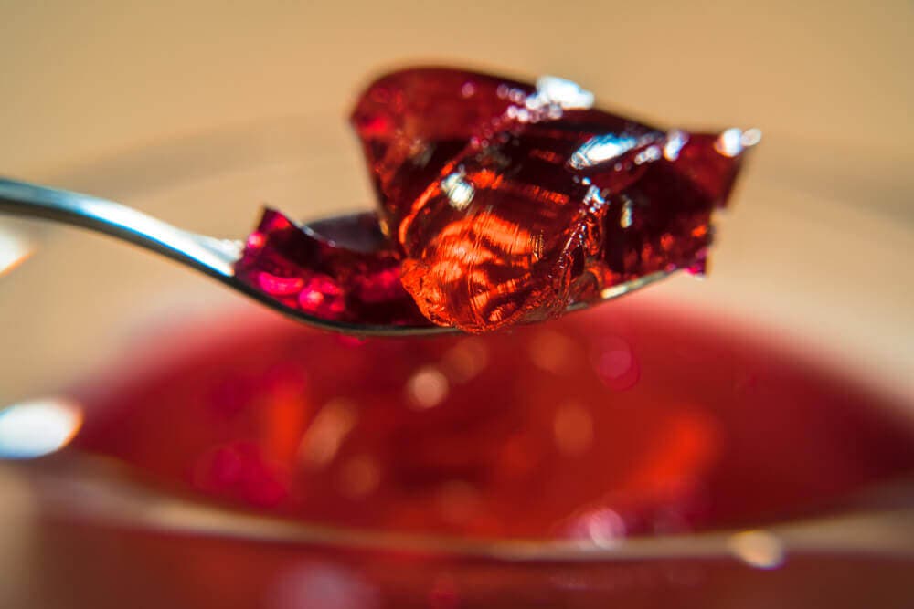 Gelatina roja.