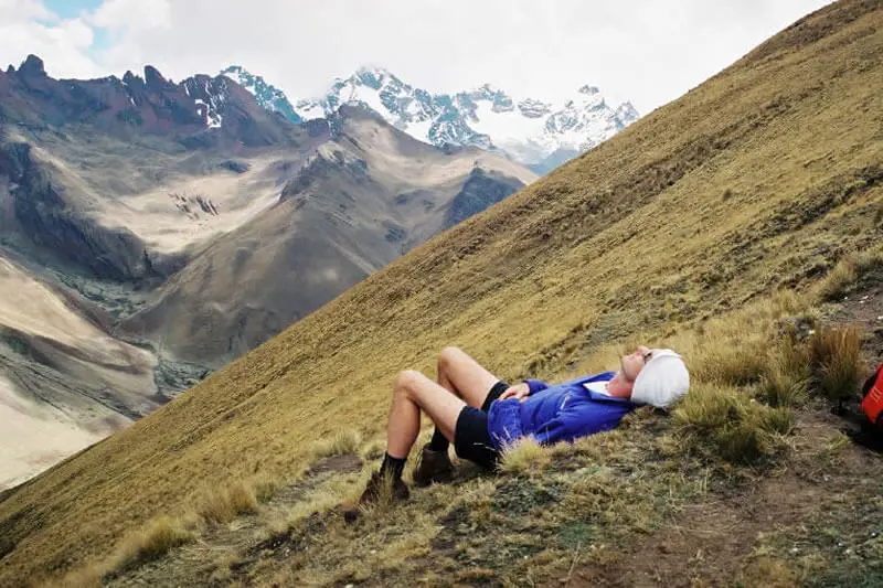 Mal de altura en los Andes.