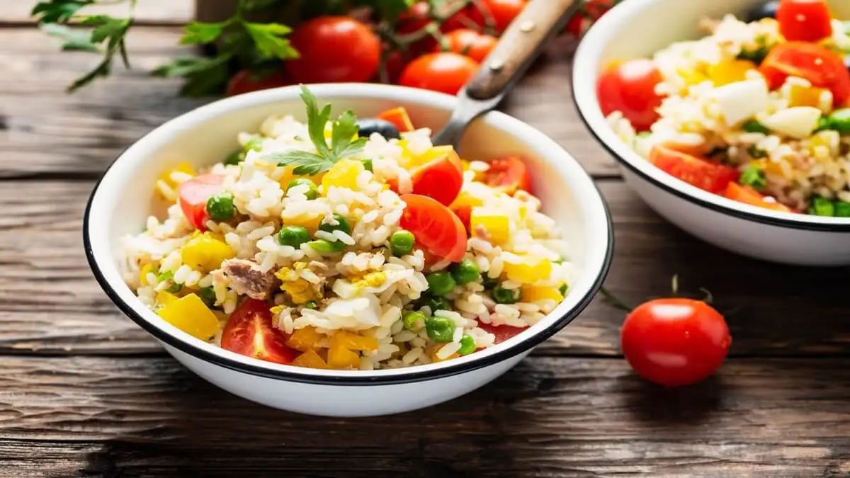 Ensalada de arroz.