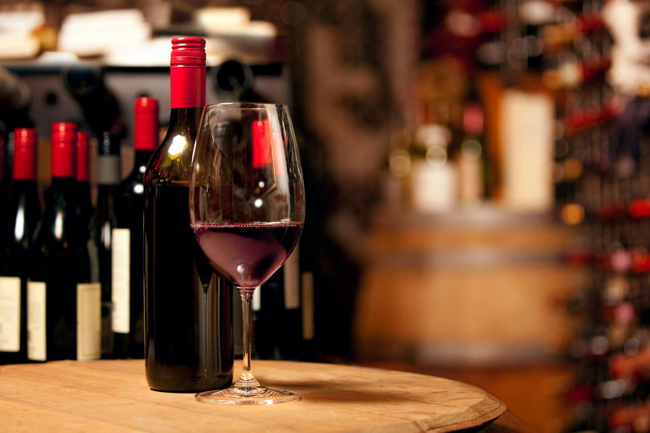 Vino tinto.