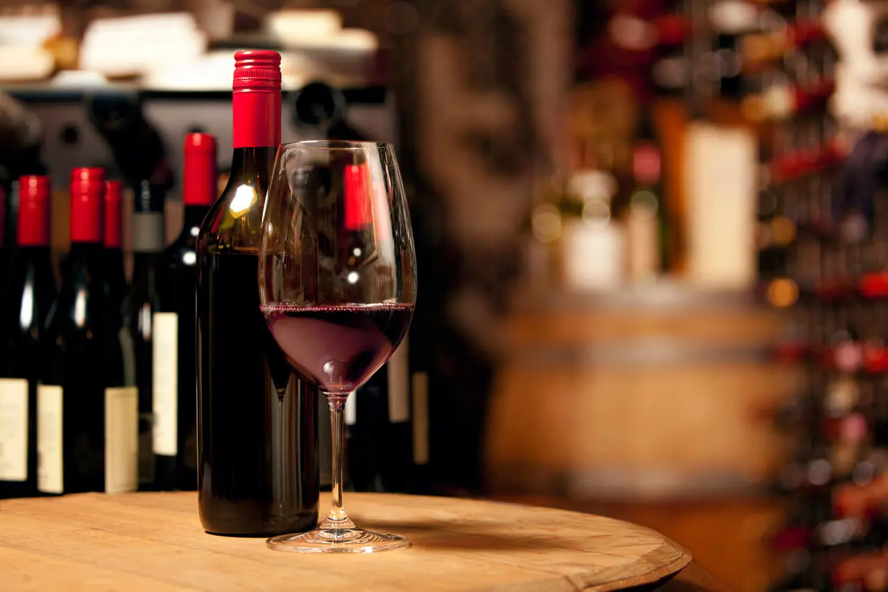 Vino tinto.