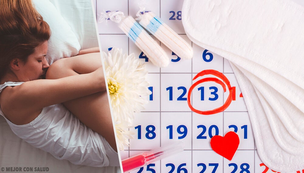 Calendario y tampones para la menstruación