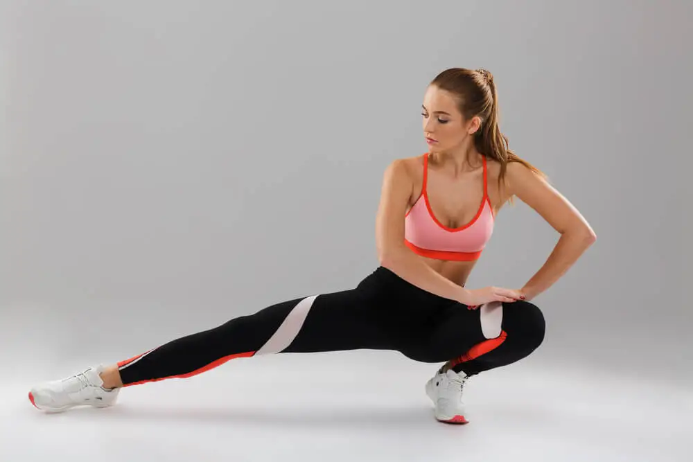 Étirement des cuisses et des fesses, faire du sport