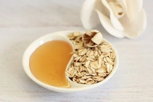 avena y miel para tonificar y rejuvenecer la piel
