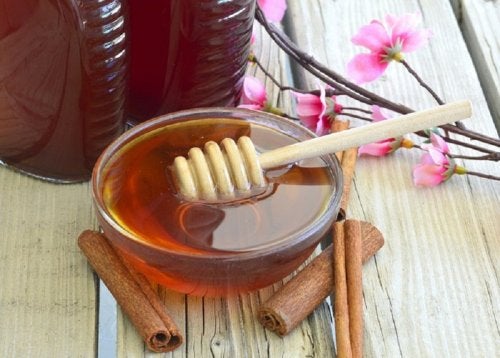мед и корица — натуральные средства от гастроэнтерита