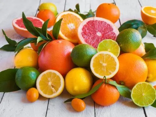 Frutos cítricos con pectina