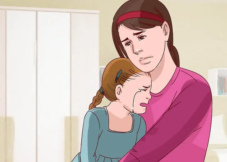 Madre e hija tristes