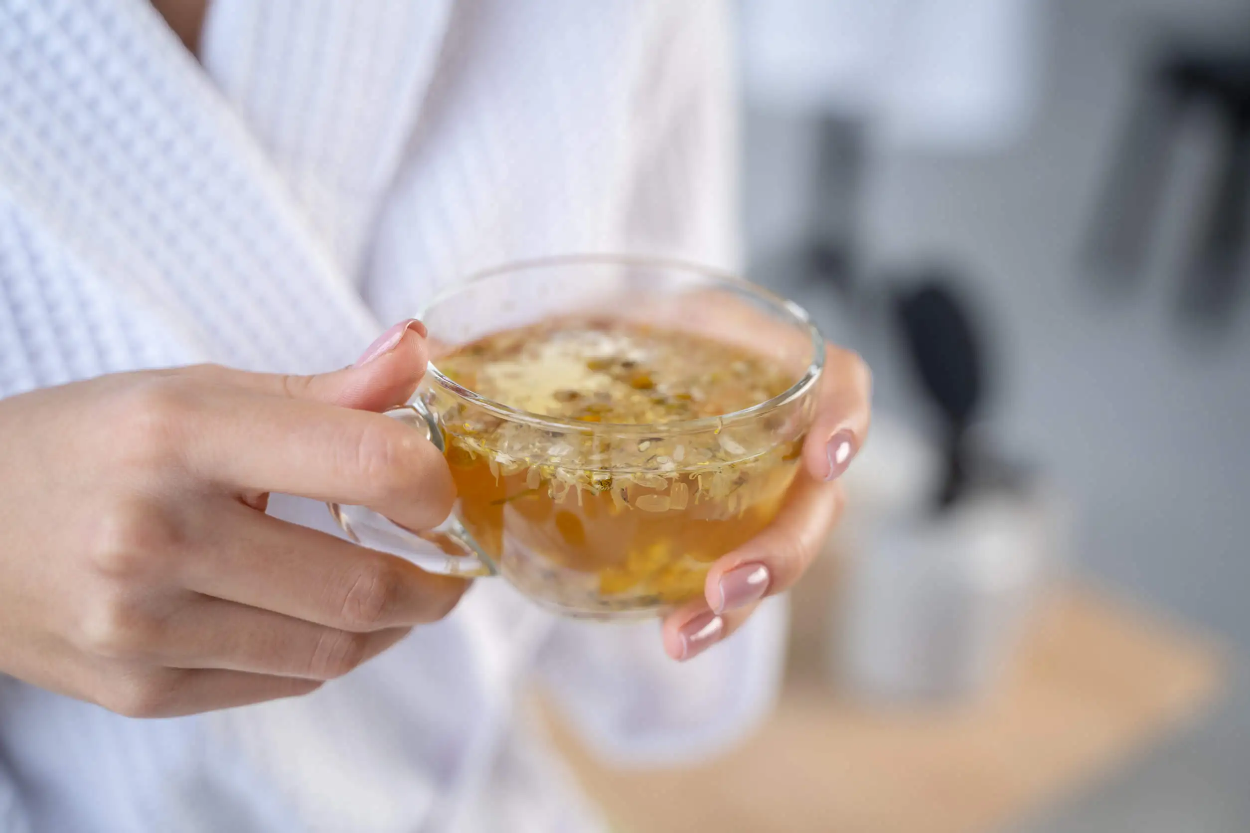 Bebida de manzanilla.