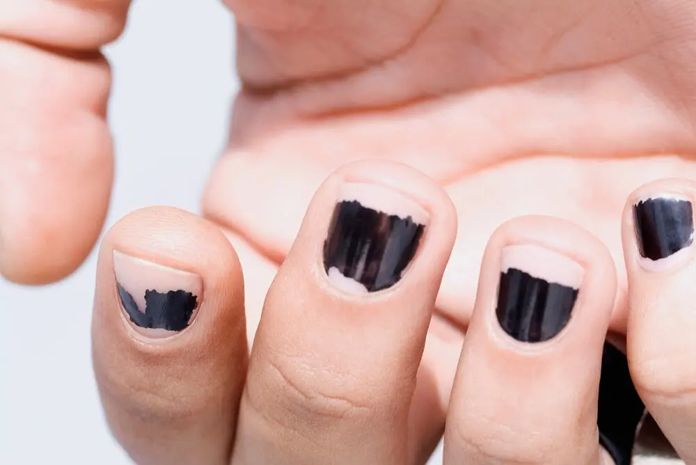 Close-up of a human finger