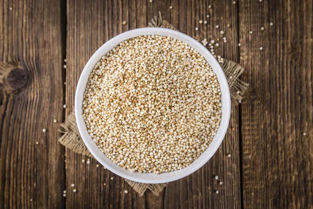 La quinoa es alta en fibra