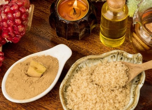 Ingredientes para hacer cosmética.