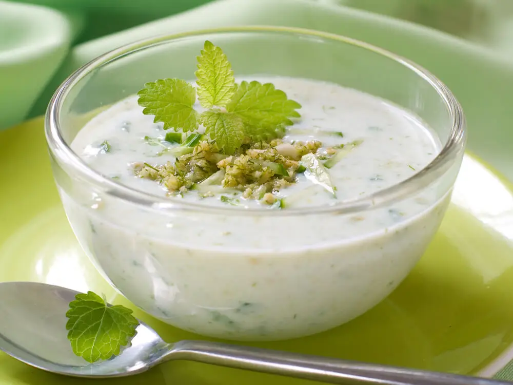 Sopa de menta y pepino