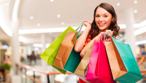 Mujer de compras