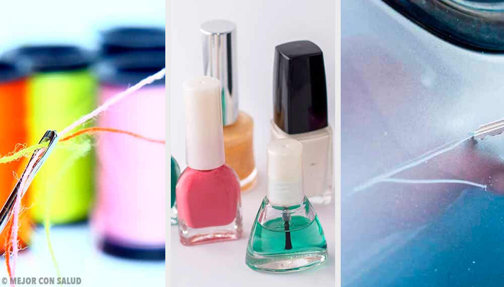 9 usos alternativos del esmalte de uñas
