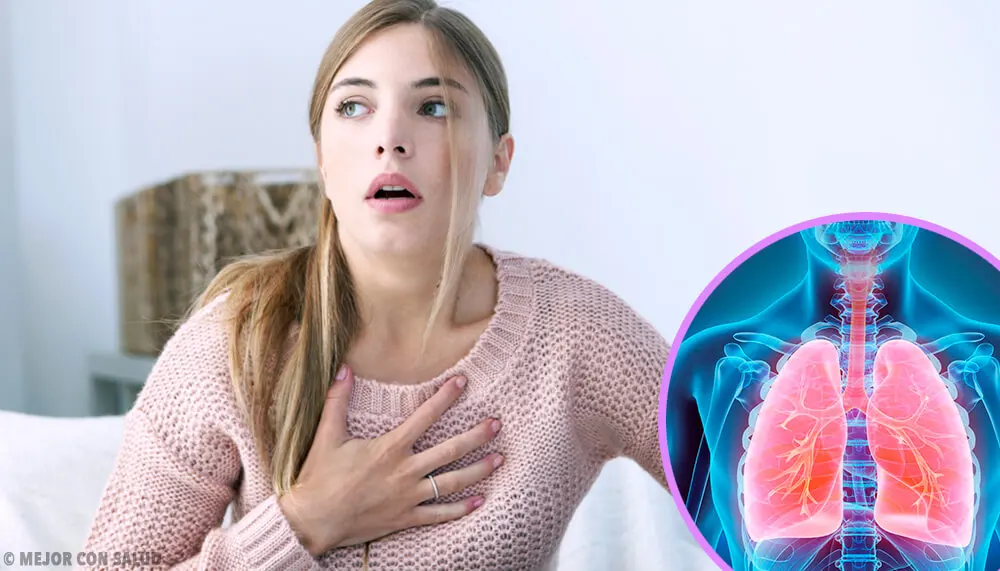 Chica con enfermedad respiratoria.