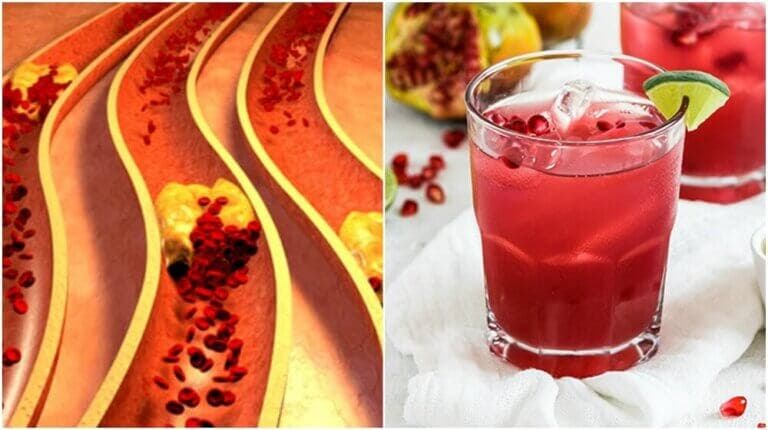 Remedio de granada y aloe vera para limpiar las arterias