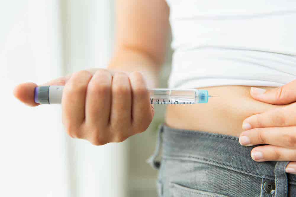 Insuline injectée.