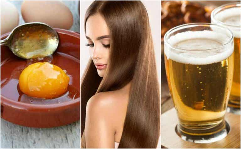 Tratamiento de huevo y cerveza para un cabello sedoso y saludable
