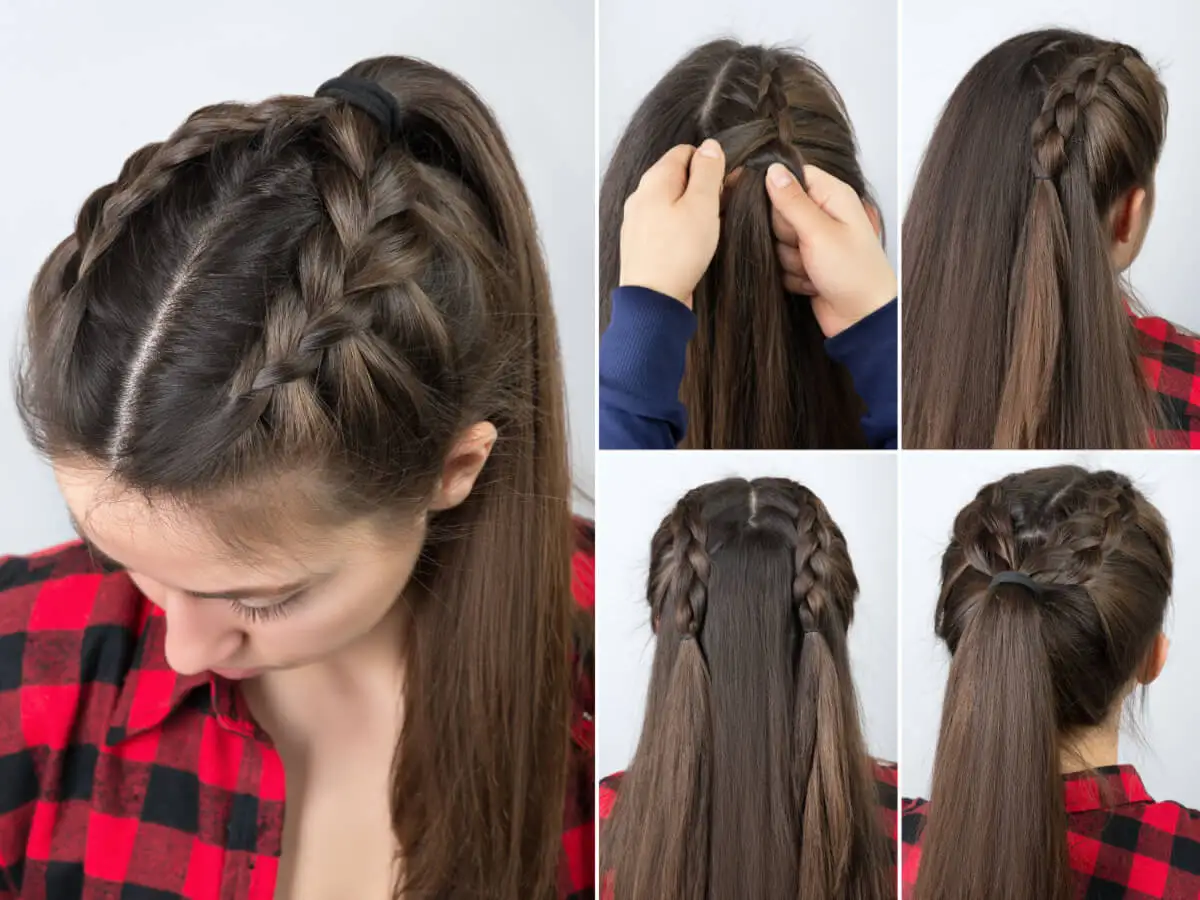 Cola con trenzas.