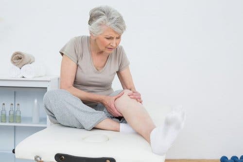 Inflamación de rodilla.