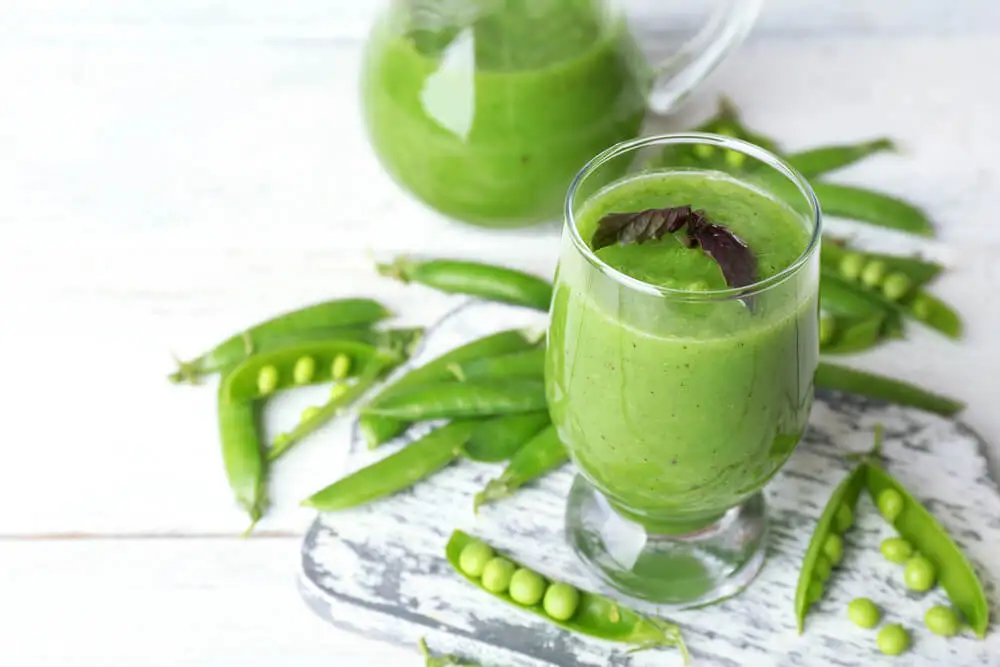 Batidos de proteína vegetal: guisante.