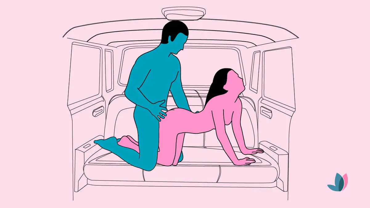 Postura de perrito para hacer el amor en el coche