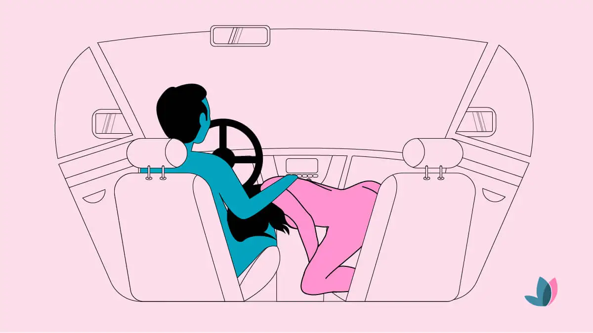 Postura de El Camino Principal para hacer el amor en el coche