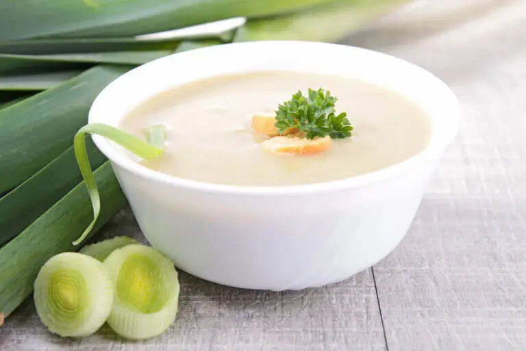 Crema de verduras con champiñones, puerro y jengibre