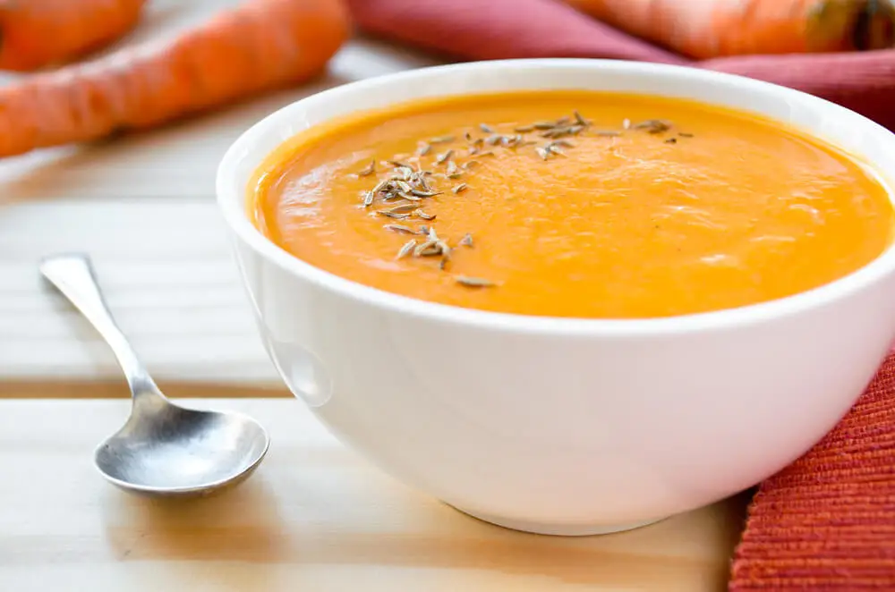 Crema de zanahoria y cúrcuma
