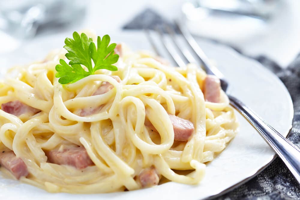 Espagueti a la carbonara