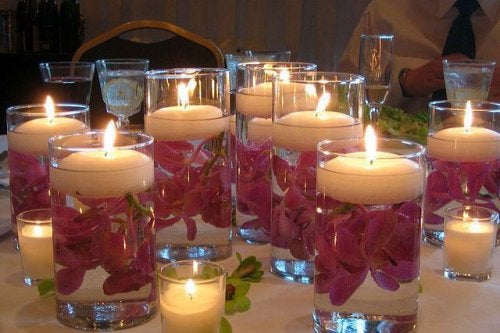 Ideas creativas con vasos iluminados