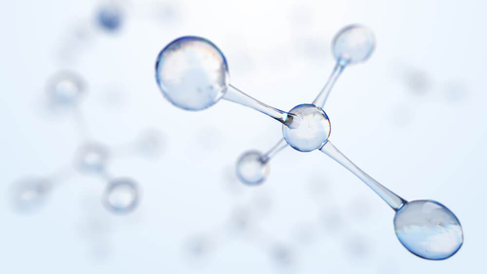 La molécule de collagène.