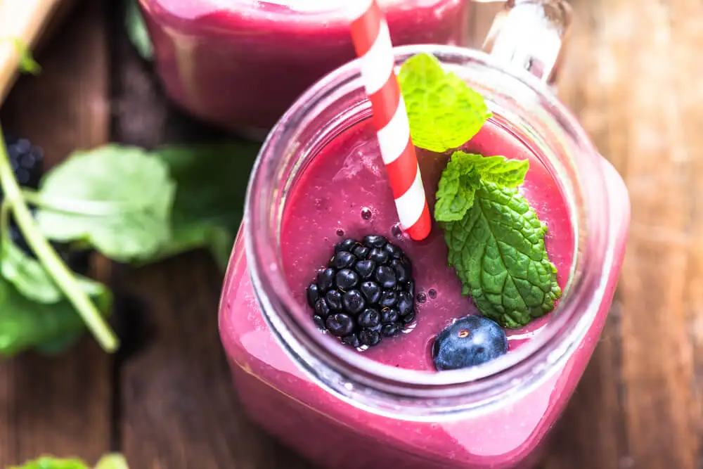Smoothie de frutos rojos
