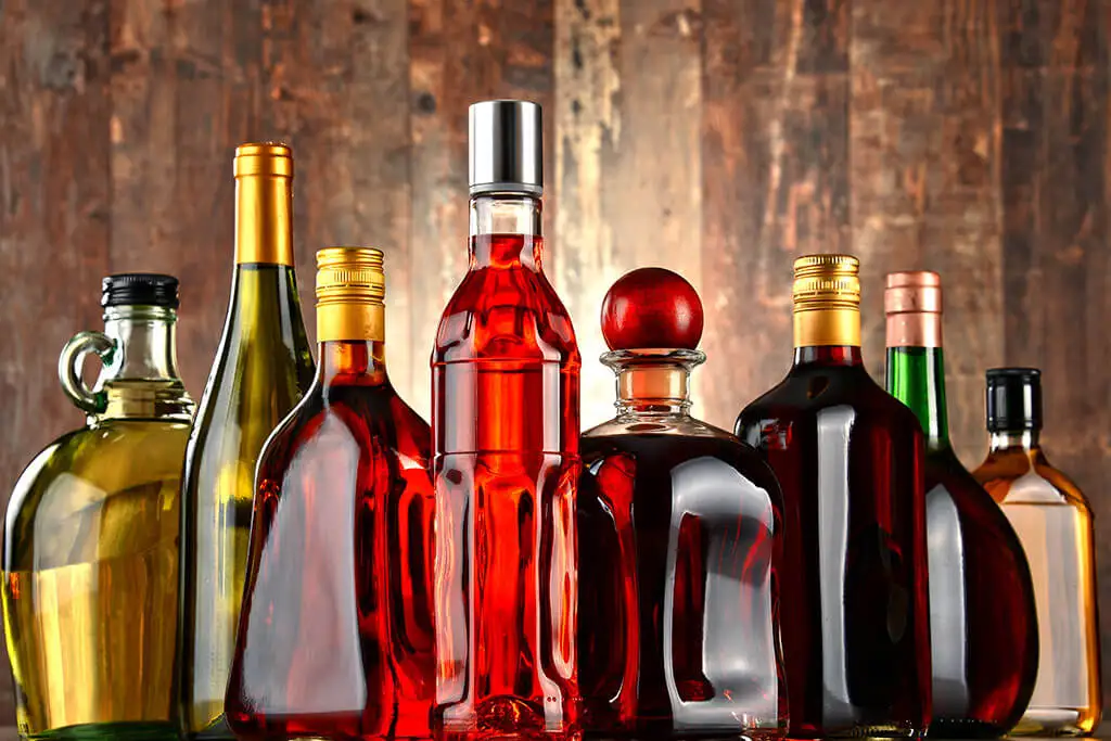 Bebidas alcoólicas.
