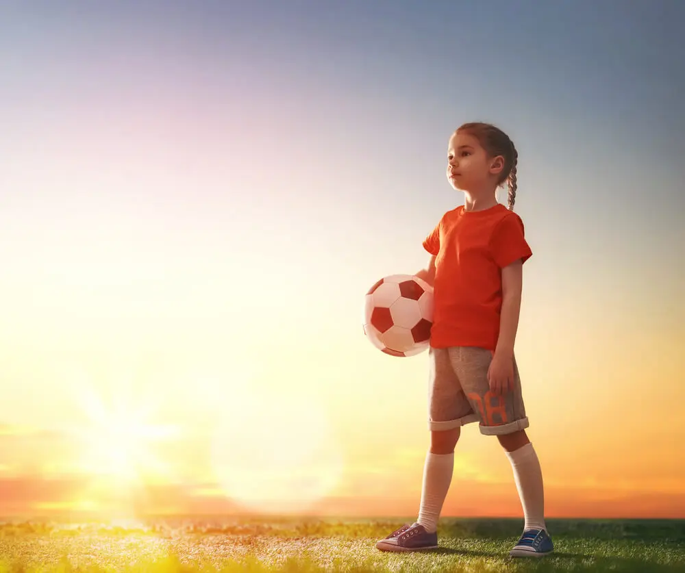 Niña futbolista