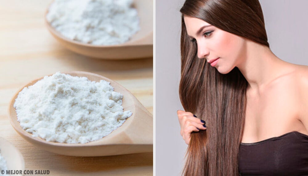 Bicarbonato sodio para lucir cabello saludable