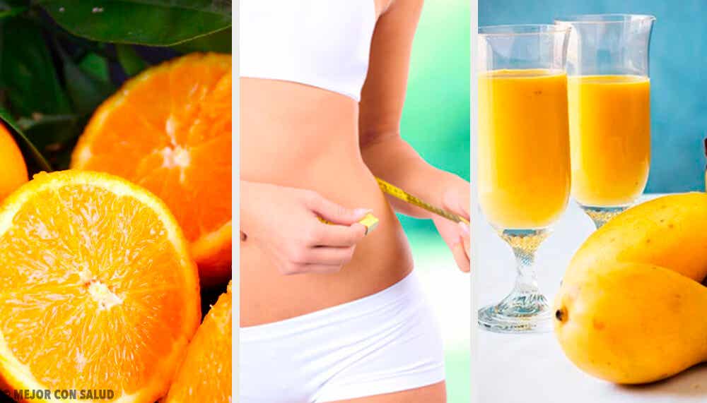Batido naranja con calabaza, pomelo y mango para perder peso