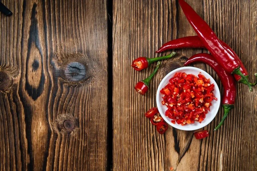 Spicy food.