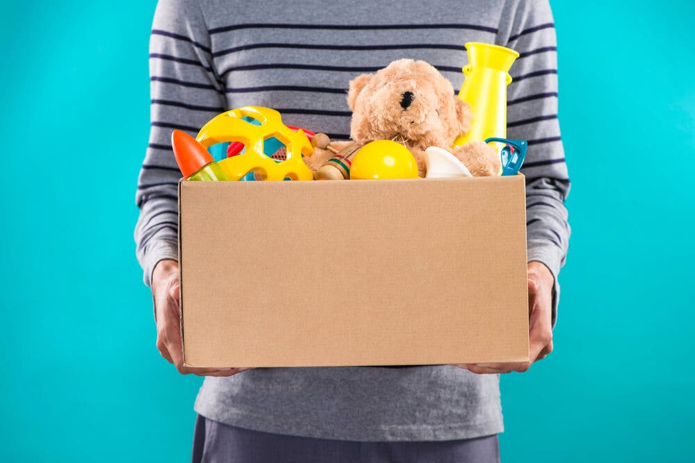Juguetes para donar.