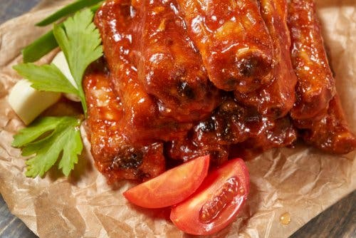 Costillitas caramelizadas con miel.