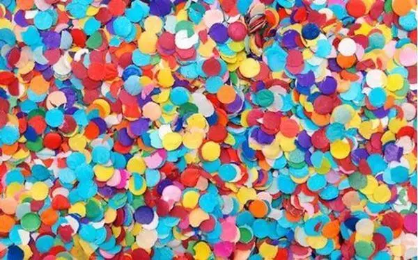 Cuadros con confeti
