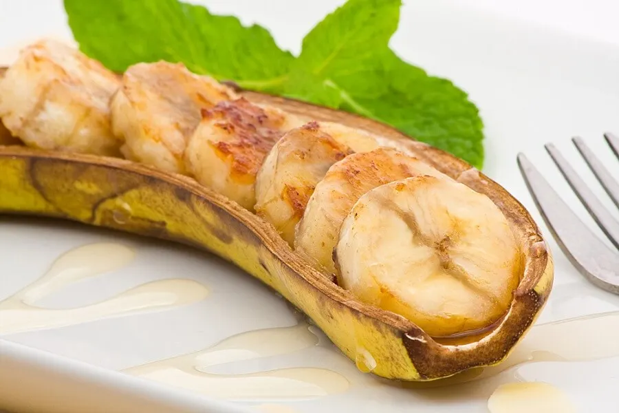 Plátano al horno