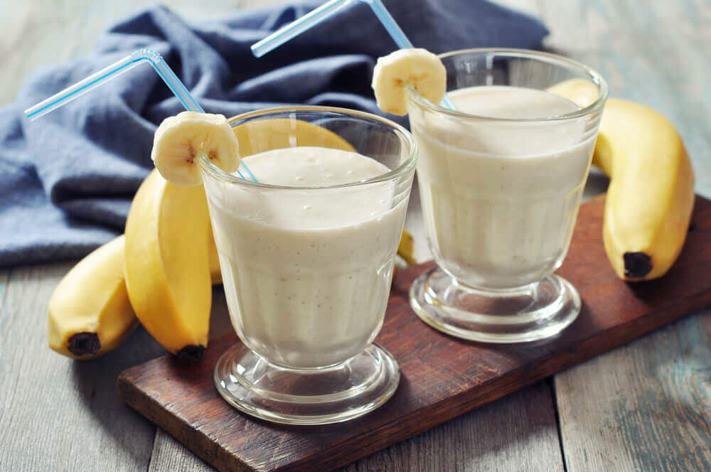 Batido de kéfir con banana