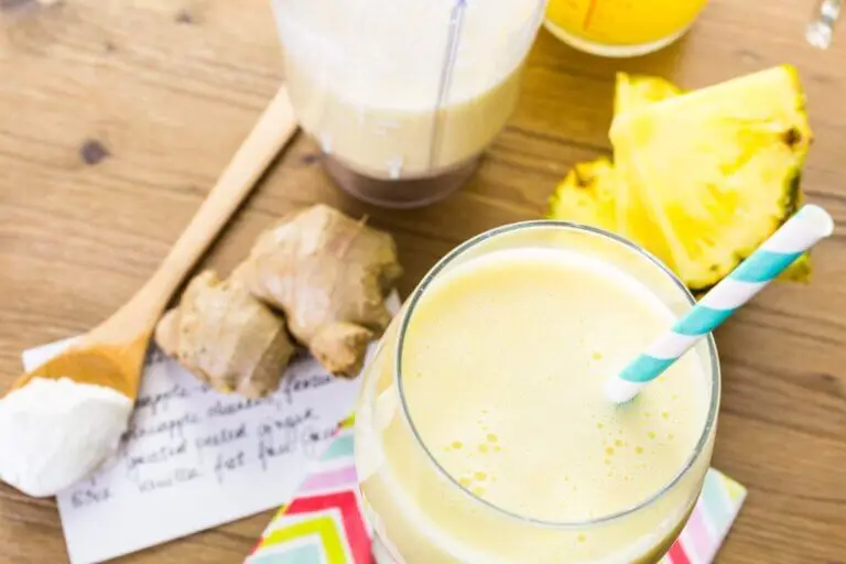 Batido de piña y jengibre para perder peso
