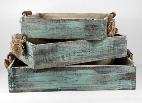 La madera es un elemento típico de la decoración rústica.