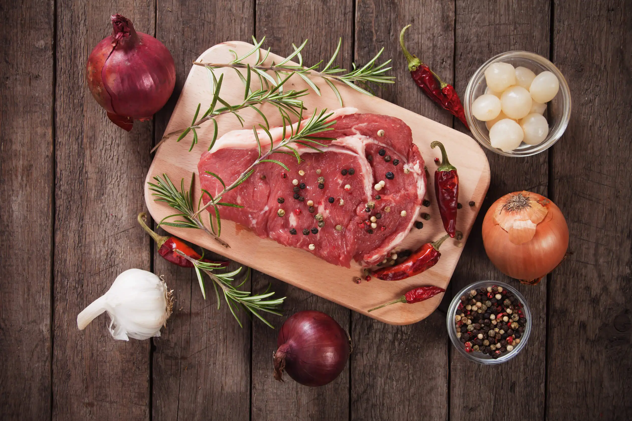 Carne roja para cocinar.