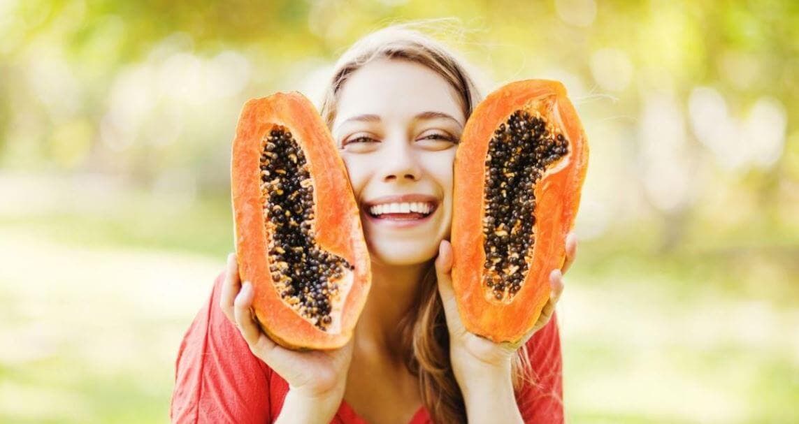 Mascarilla de papaya como astringente casero