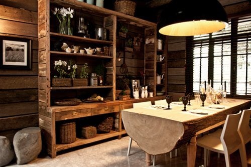 Los muebles de decoración rústica son fáciles de encontrar.